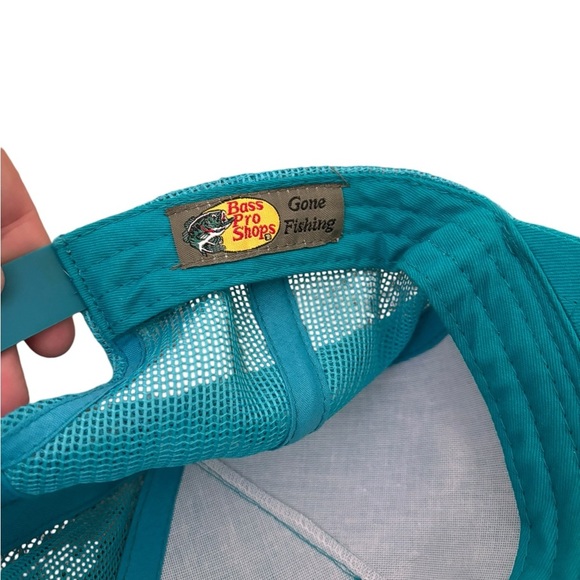 Bass Pro Shop Turquoise Unisex Adjustable Trucker Hat - Picture 8 of 8